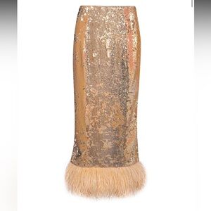 Selling top and bottom together from F. ILKK. A Sequence embellished orange